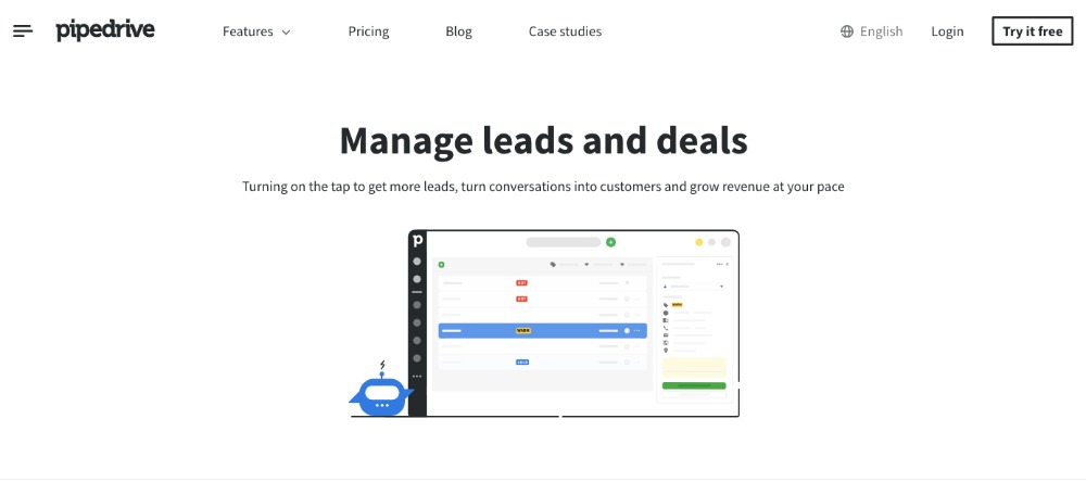 pipedrive lead tracking for b2b companies